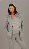 Ruched Stripe Hoodie XL Only